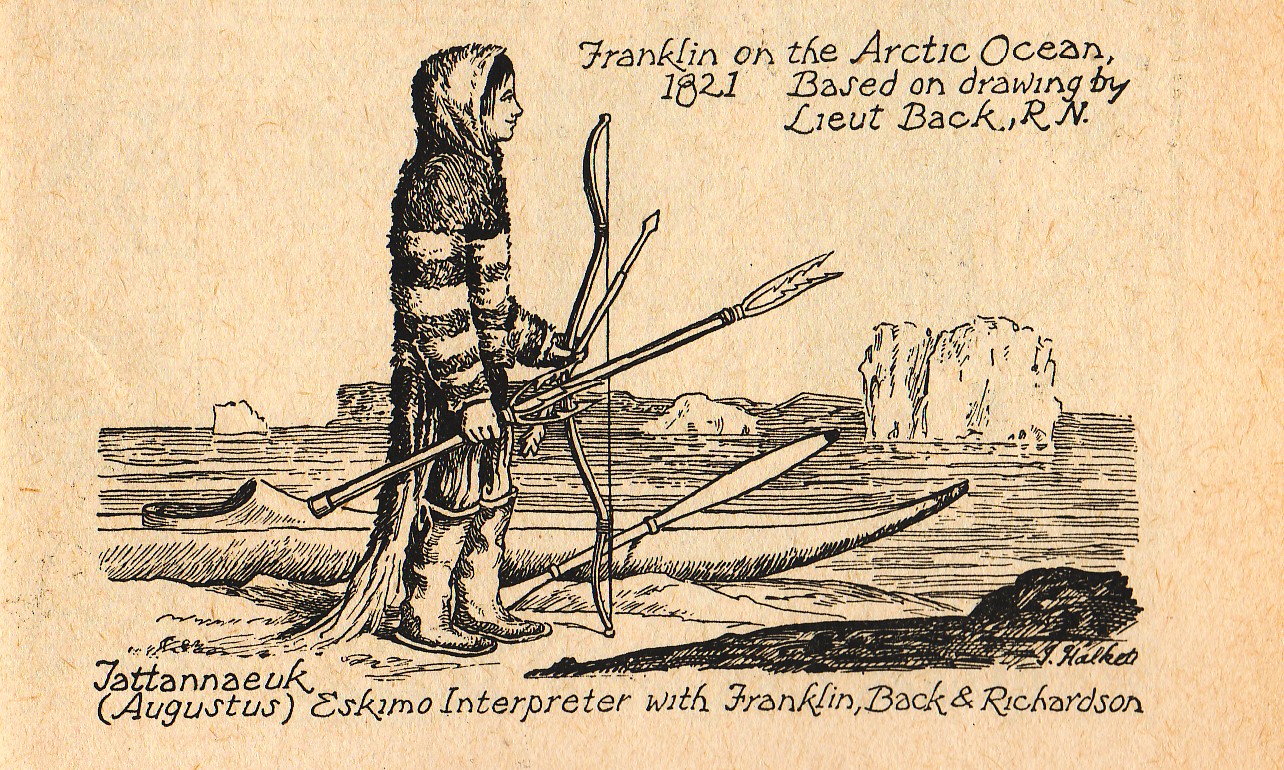 Map Of Franklin's First Arctic Expedition
