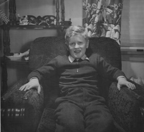 In the living room at 370 Quinpool Road, age 11